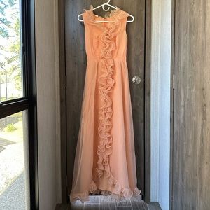 Handmade Ruffled Maxi Dress